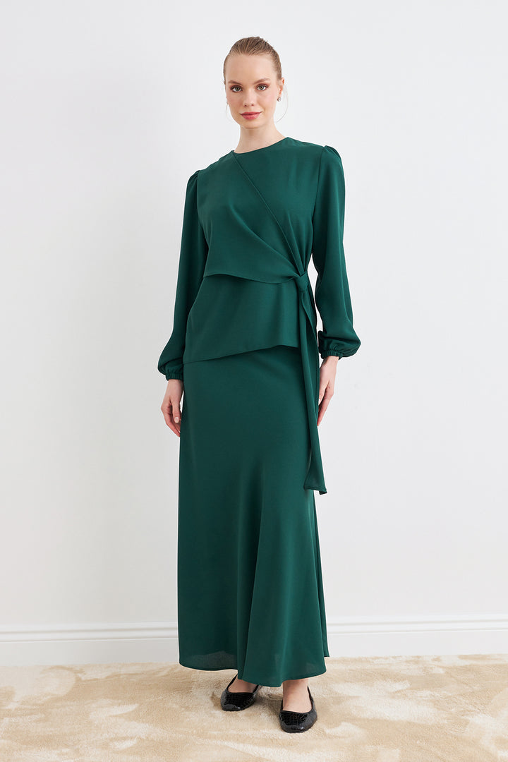 ZRF Women Roza Skirt Blouse Set - Emerald - Manzanillo