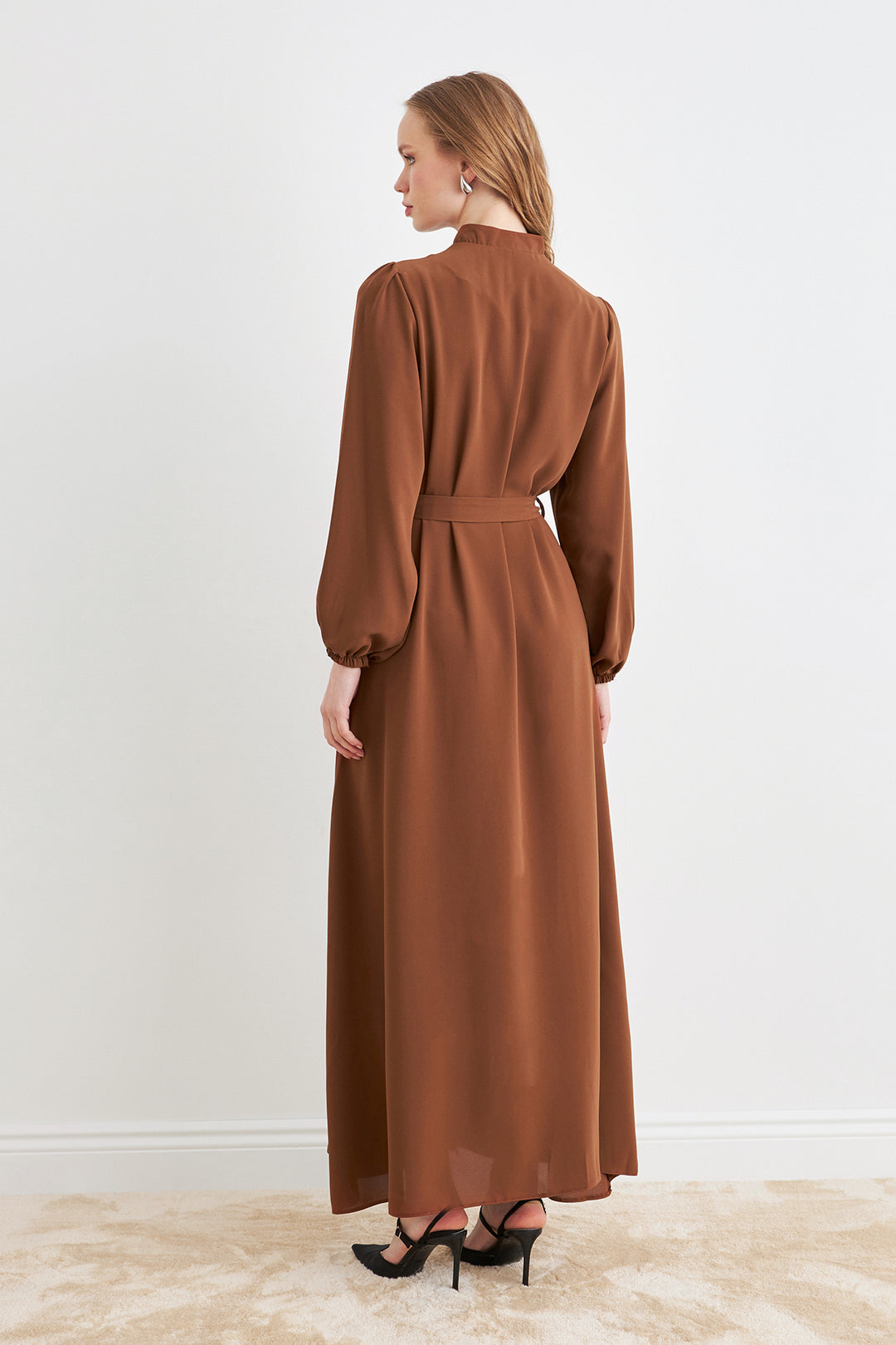 ZRF Women Belted Abaya - Camel - Sint-Niklaas