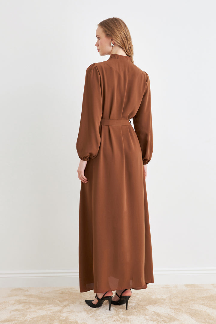 ZRF Women Belted Abaya - Camel - Sint-Niklaas
