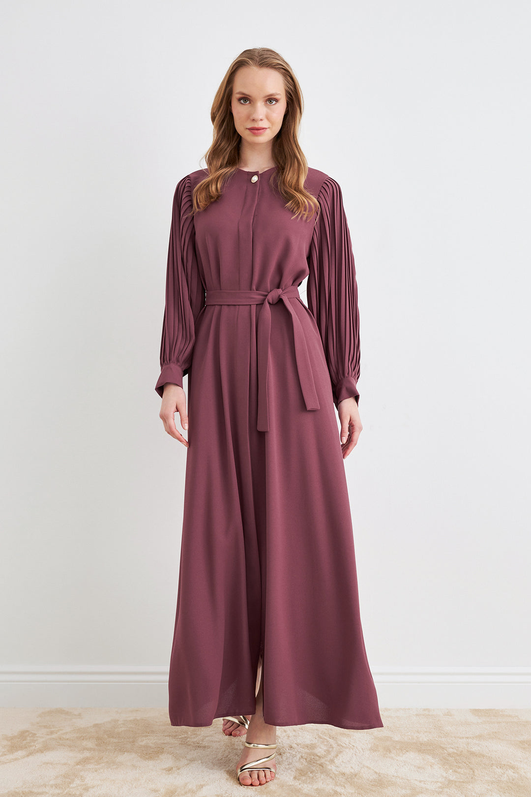 ZRF Women Sleeves Puffed Abaya - Rose Pink - Fayetteville