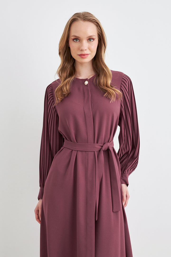 ZRF Women Sleeves Puffed Abaya - Rose Pink - Fayetteville