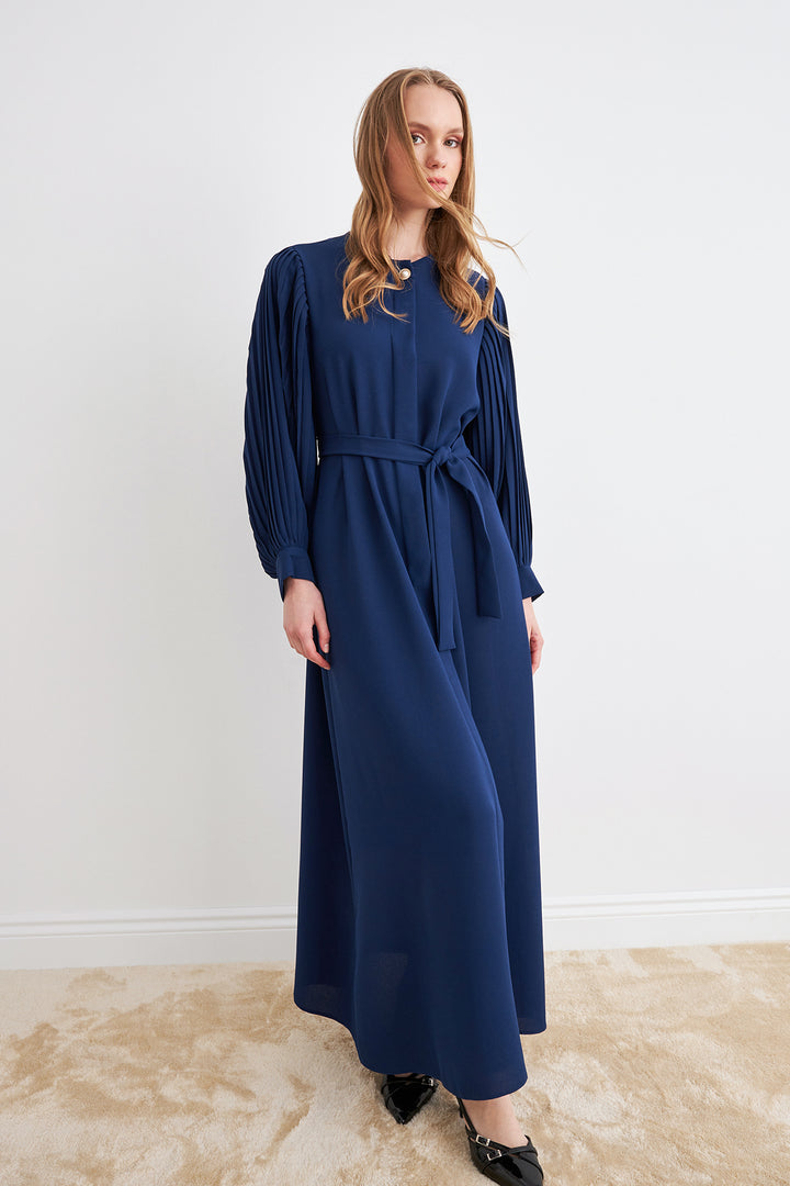 ZRF Women Sleeves Puffed Abaya - Indigo - Mol