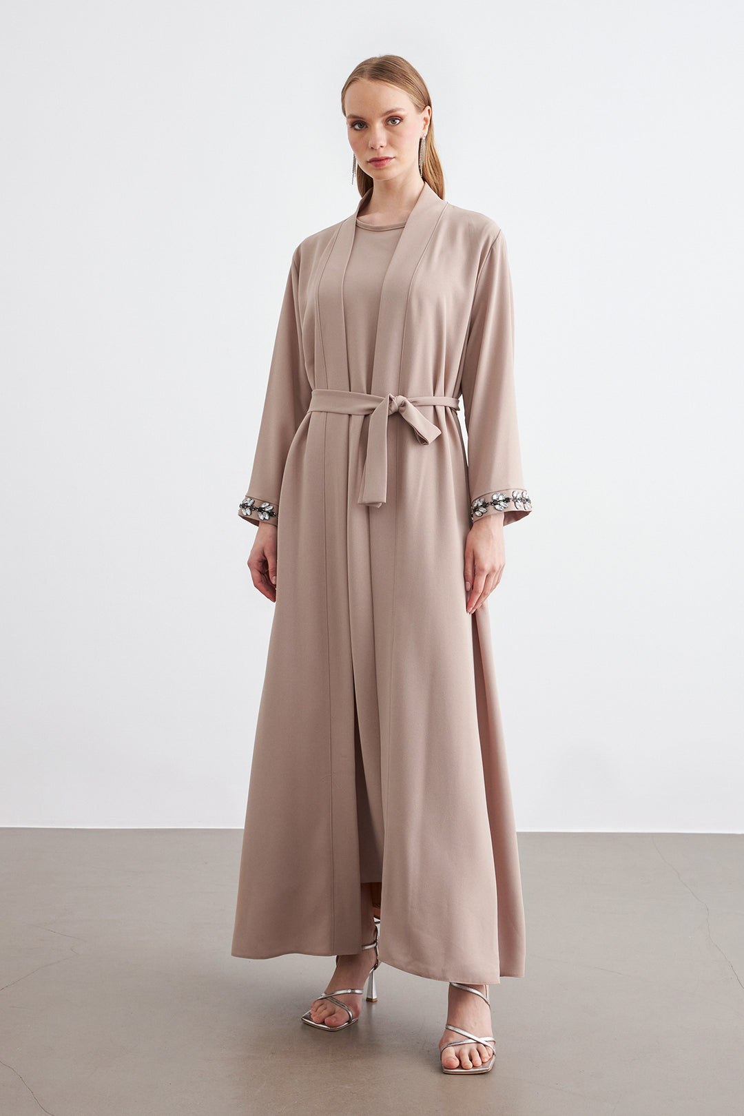 ZRF Women Rita Abaya Set - Beige - Caen