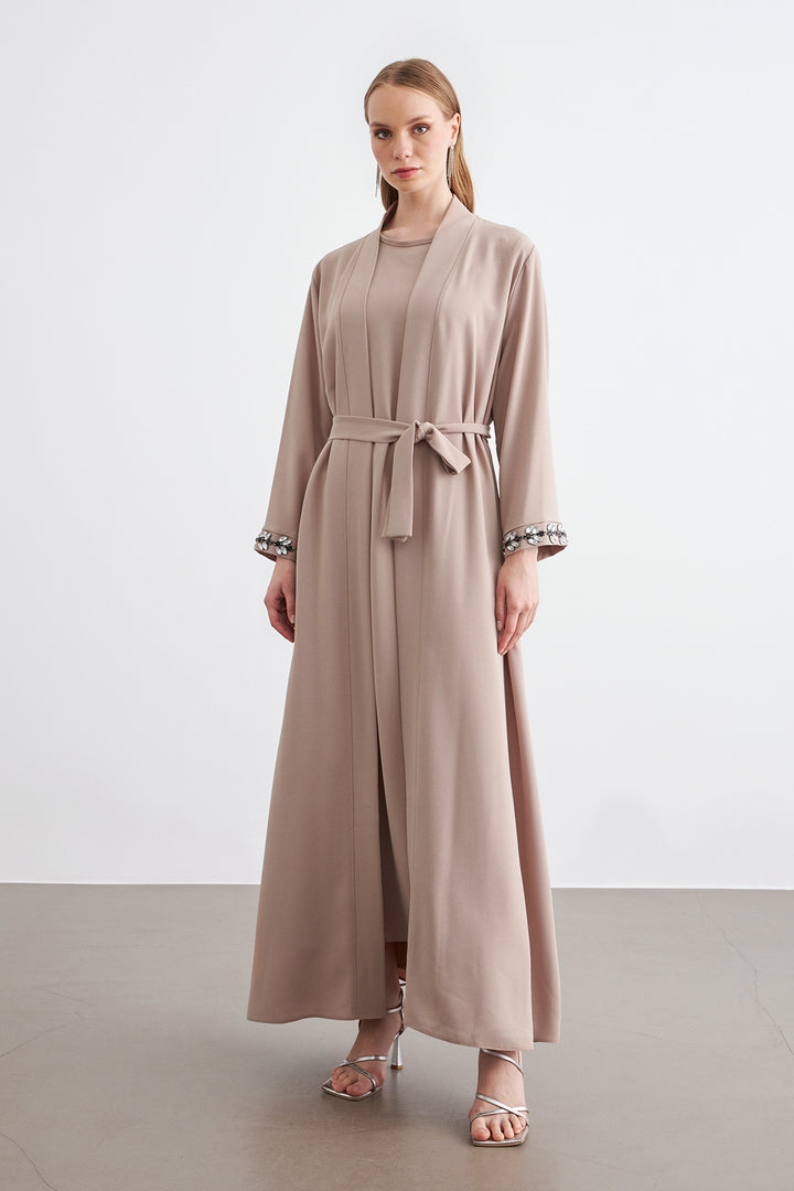 ZRF Women Rita Abaya Set - Beige - Caen
