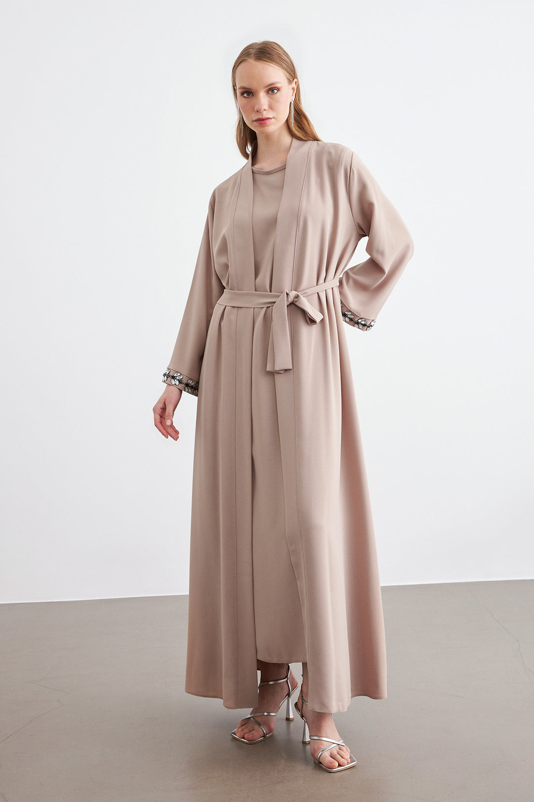 ZRF Women Rita Abaya Set - Beige - Caen