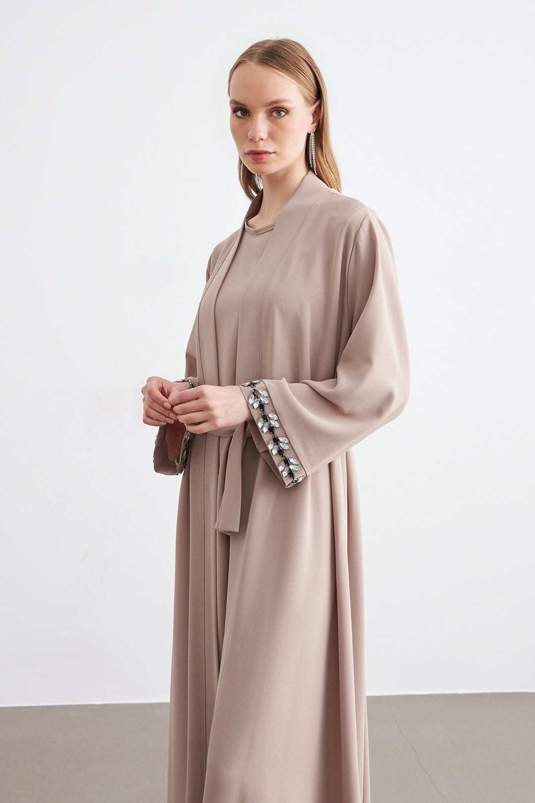 ZRF Women Rita Abaya Set - Beige - Caen