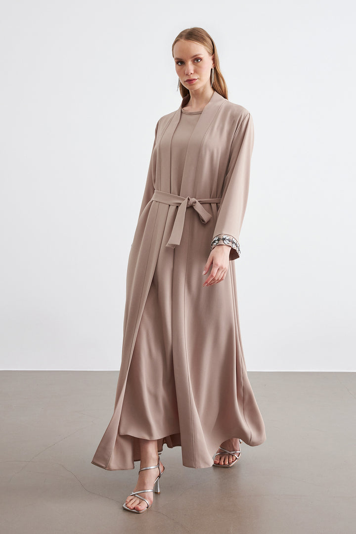 ZRF Women Rita Abaya Set - Beige - Caen