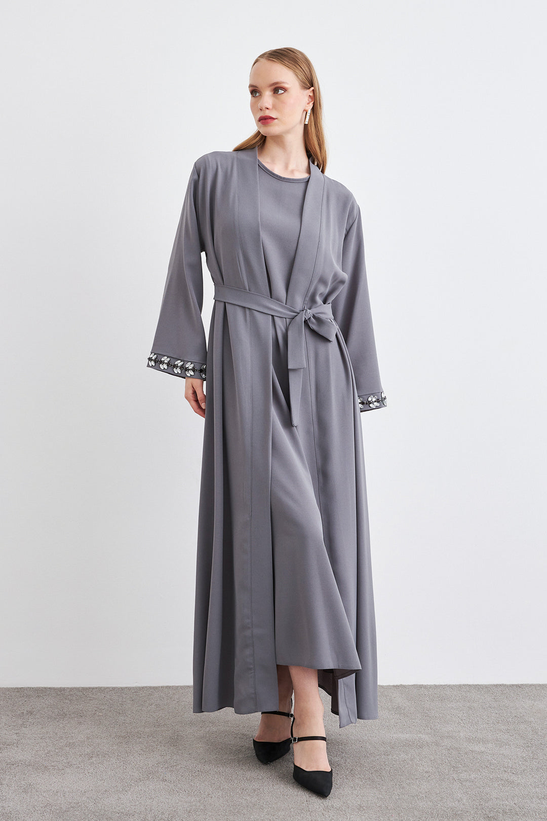 ZRF Women Rita Abaya Set - Gray - Wellington