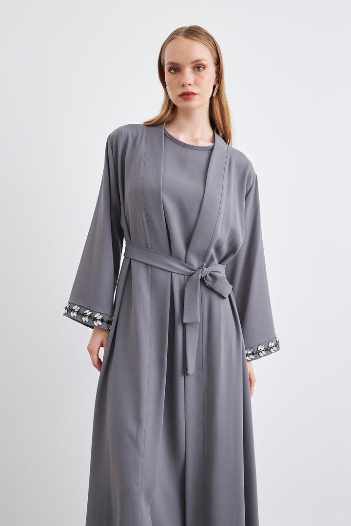 ZRF Women Rita Abaya Set - Gray - Wellington