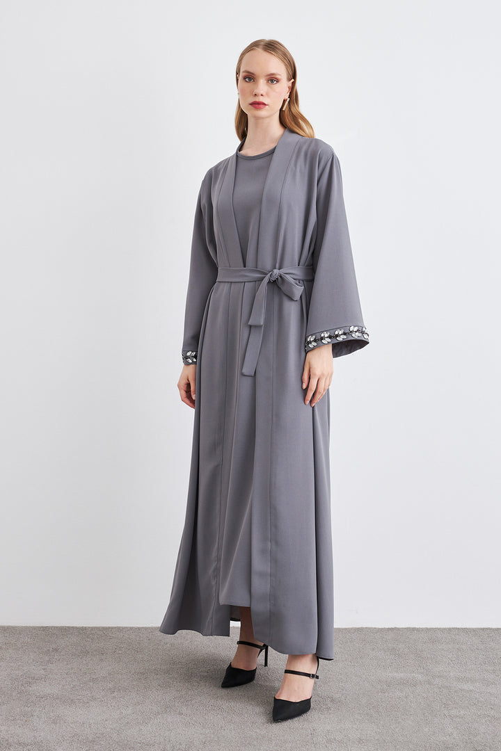 ZRF Women Rita Abaya Set - Gray - Wellington