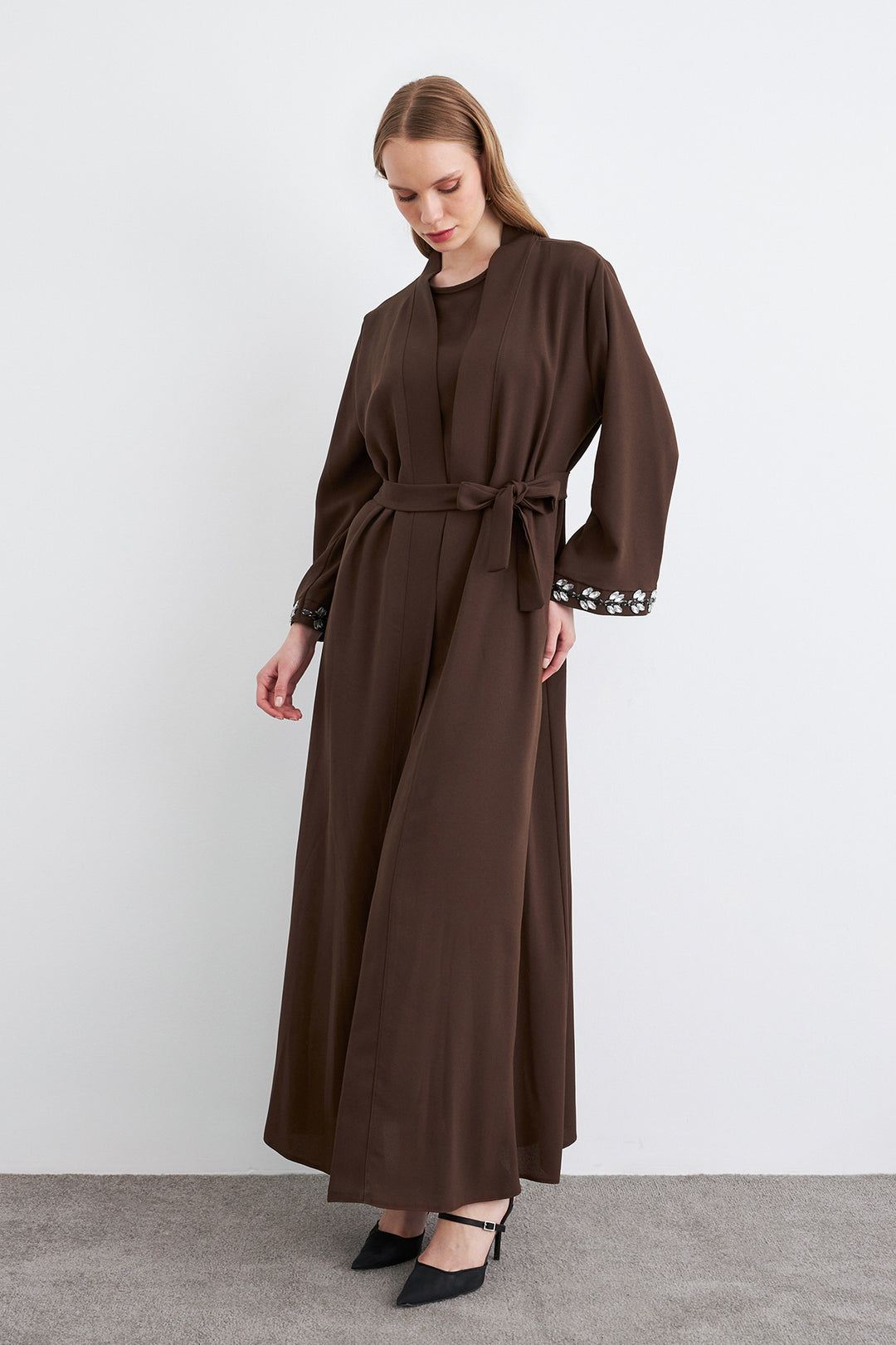 ZRF Women Rita Abaya Set - Brown - Mechelen-aan-de-Maas