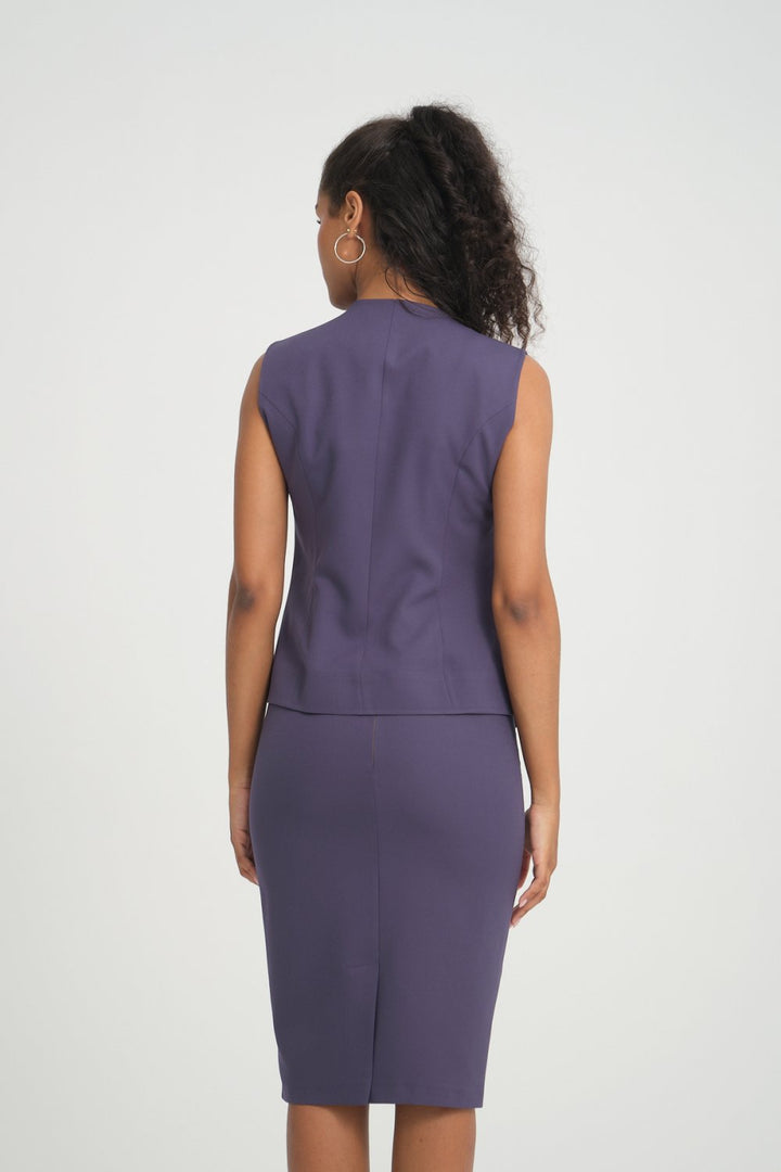 NDL Women Three-Piece Women's Suit with Vest-Jacket Skirt Anthracite - East Providence