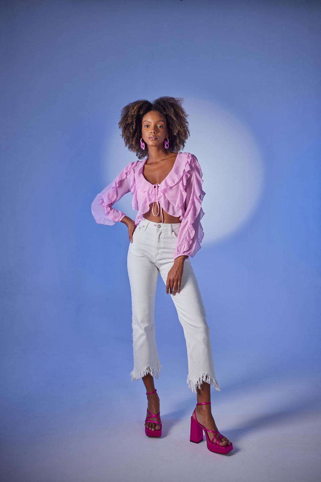 HLLY Women Elsa Blouse Pink - McMinnville