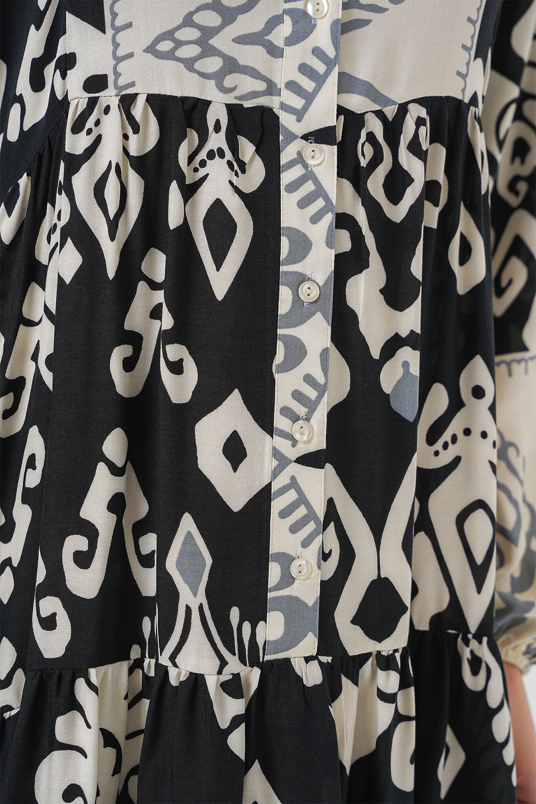BGD Women Authentic Patterned Hijab Dress - Black 8 - Nova Kakhovka