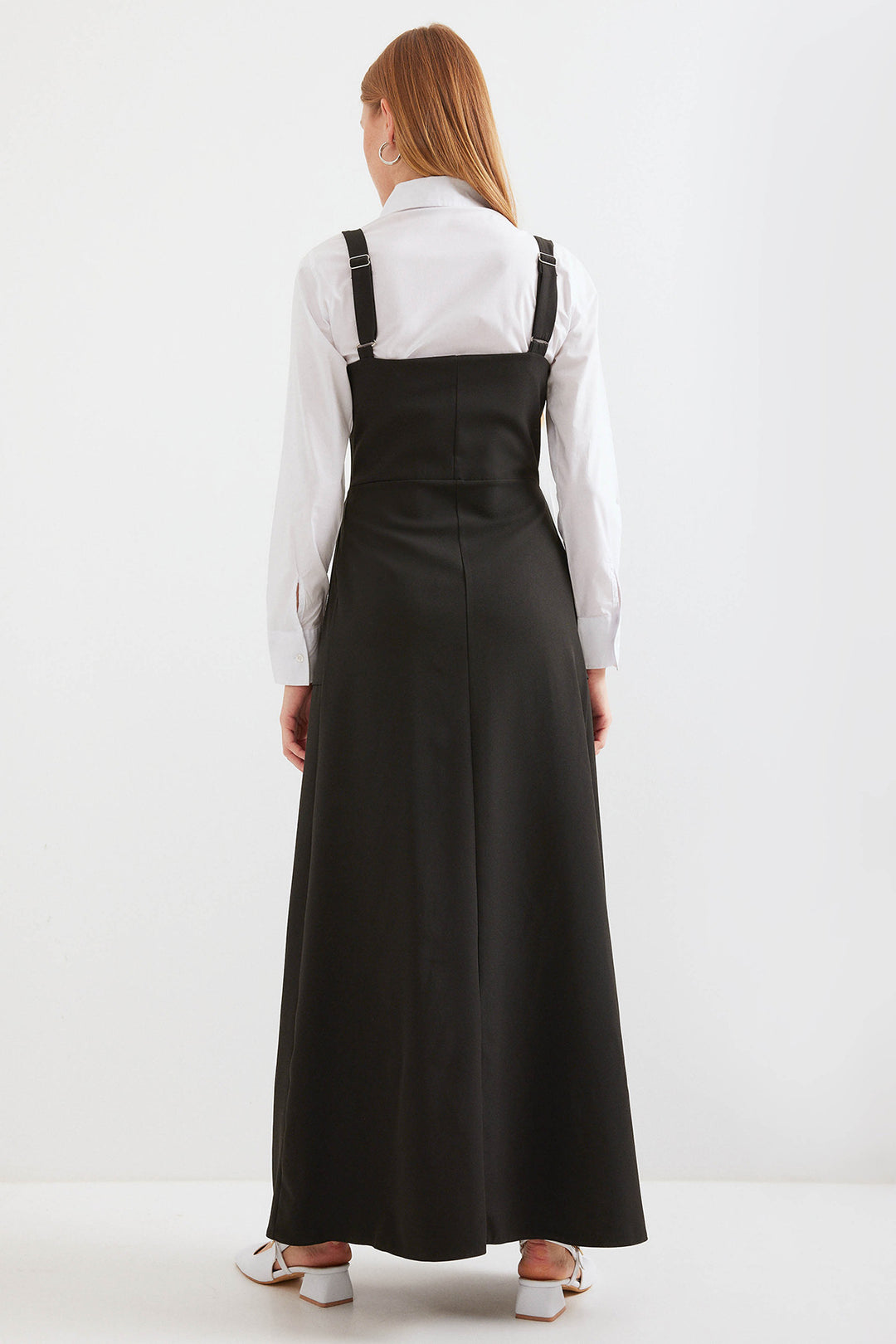 BGD Women Long Overall Dress - Black - Avondale