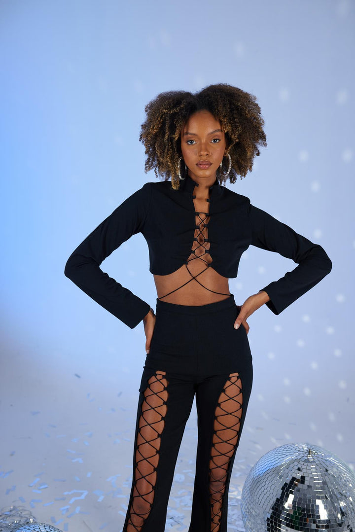 HLLY Women Lui Blouse Black - Huntersville