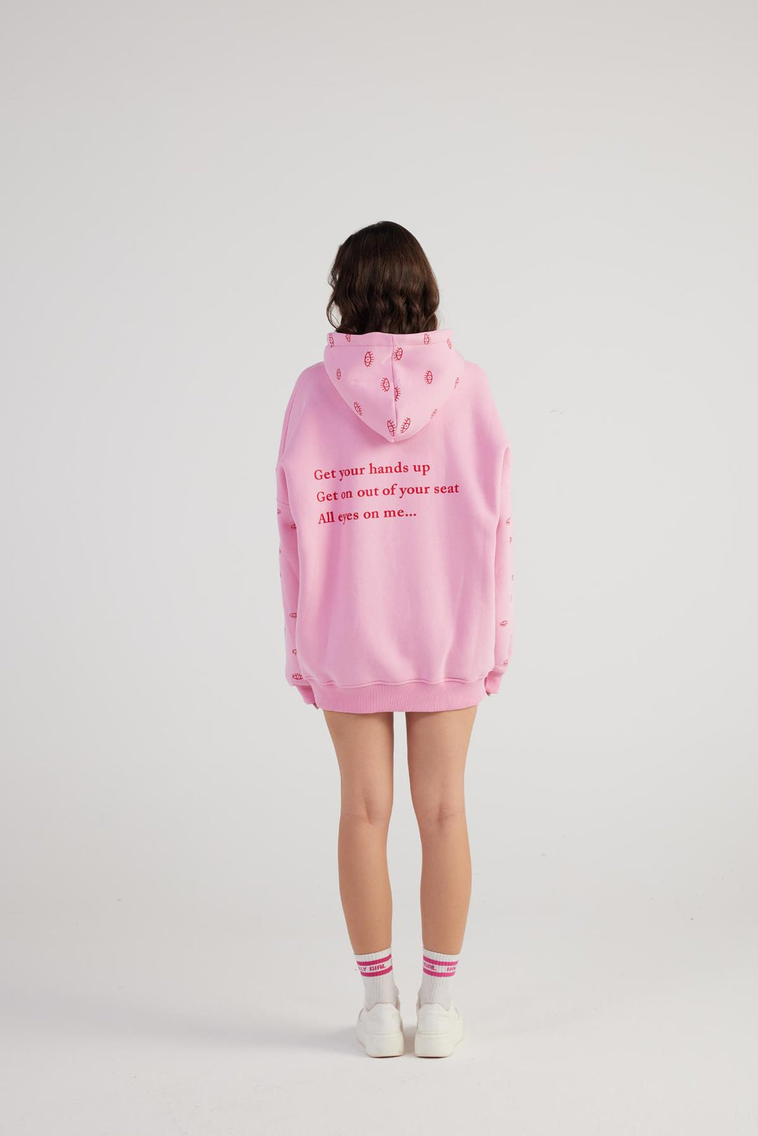 HLLY Women Eye Sweatshirt Pink - Nijkerk