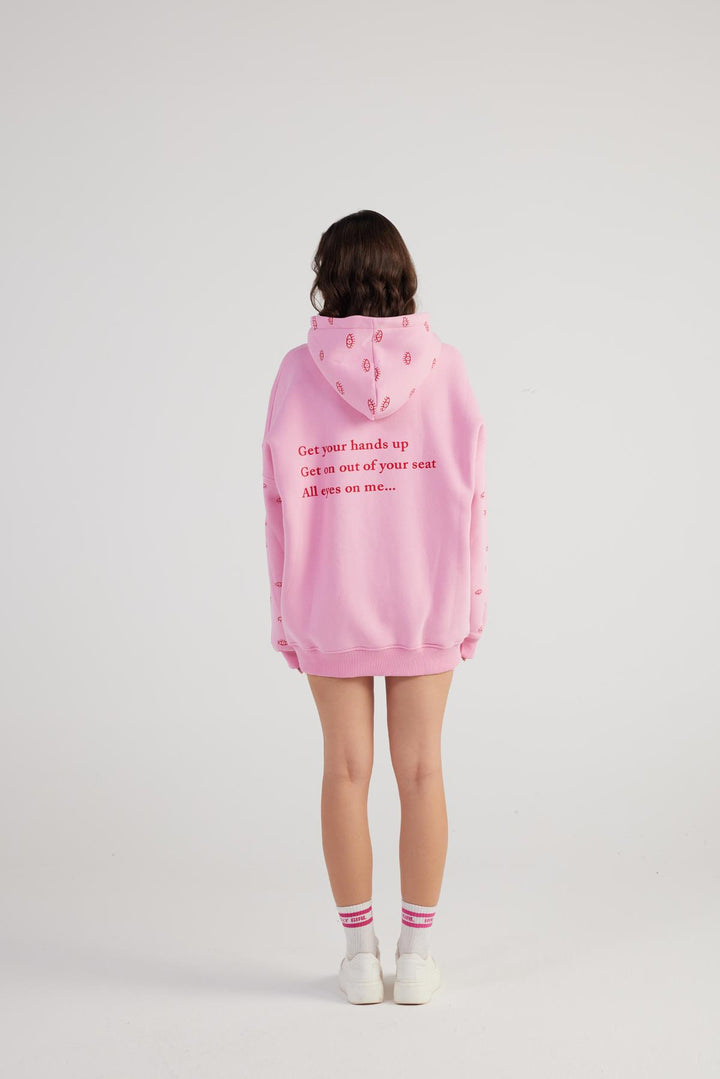 HLLY Women Eye Sweatshirt Pink - Nijkerk