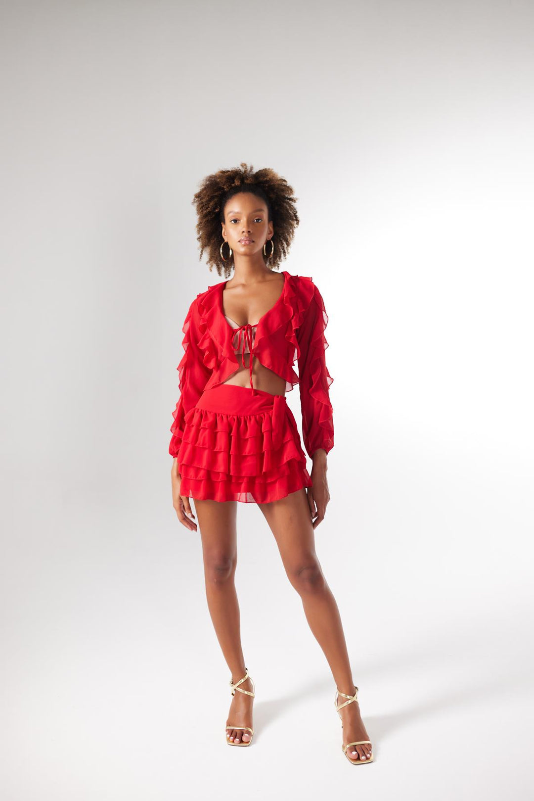 HLLY Women Elsa Blouse Red - Brugherio