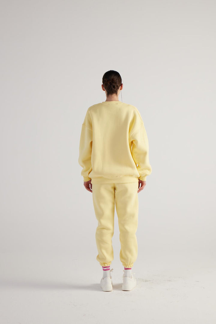 HLLY Women Fine Sweatshirt Yellow - Logan