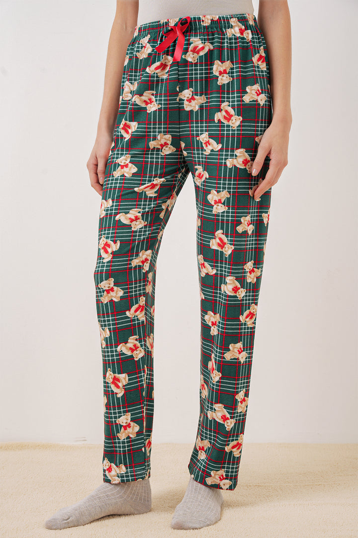BGD Women Patterned Pyjama Bottoms - Emerald Green - Sunderland