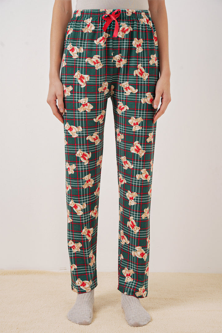 BGD Women Patterned Pyjama Bottoms - Emerald Green - Sunderland
