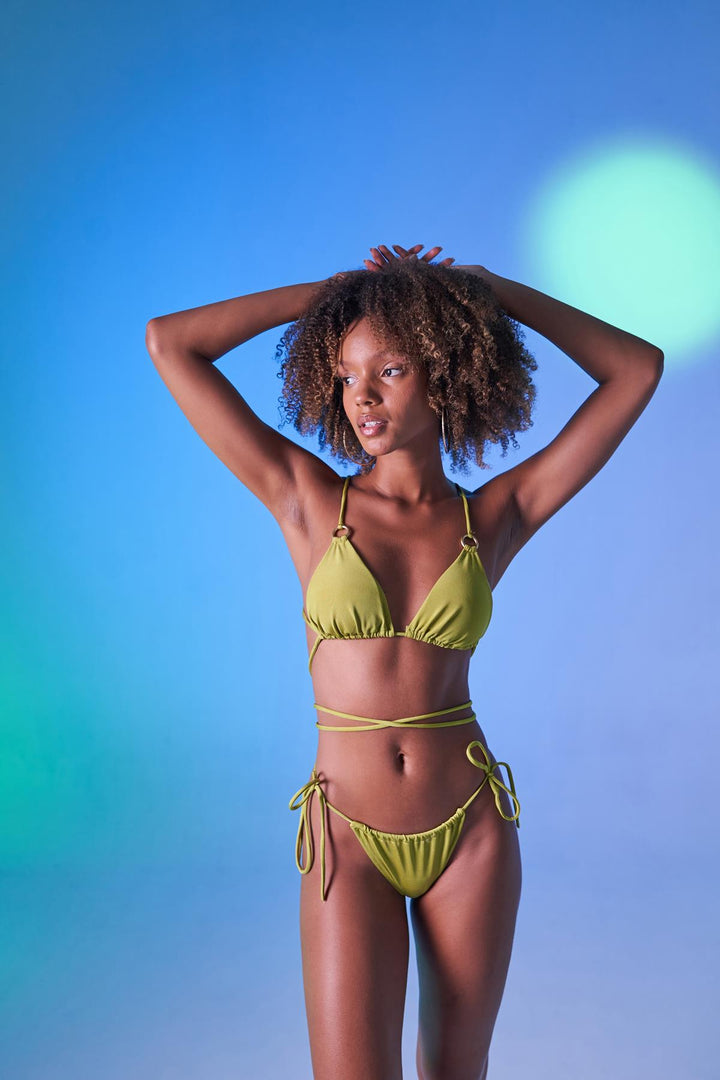 HLLY Women Delphi Bikini Bottom Green - Épinay-sur-Seine