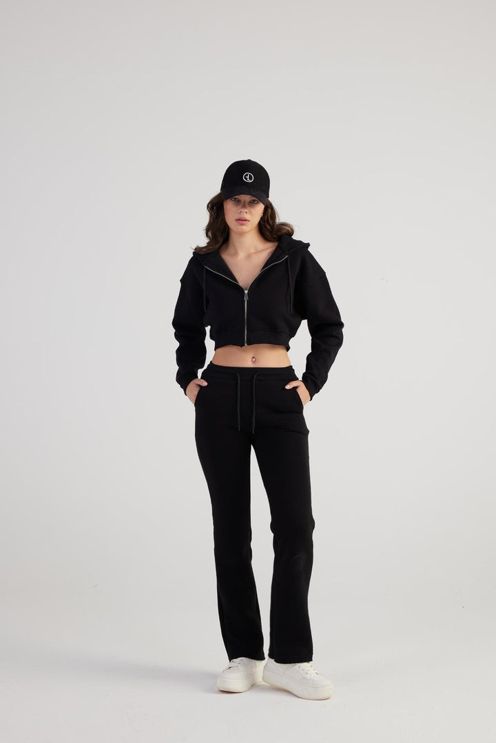 HLLY Women Mixed Sweatpants Black - Clarington