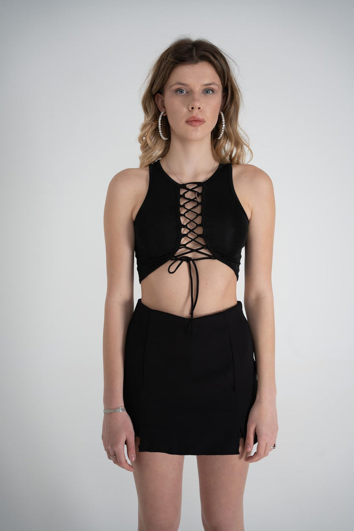 HLLY Women Wren Shorts Skirt Black - Chornomorsk