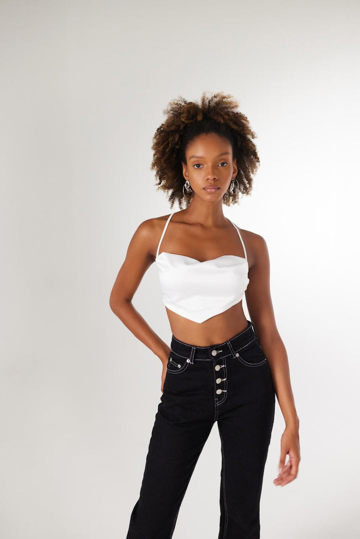 HLLY Women Shery Crop White - Mazarrón