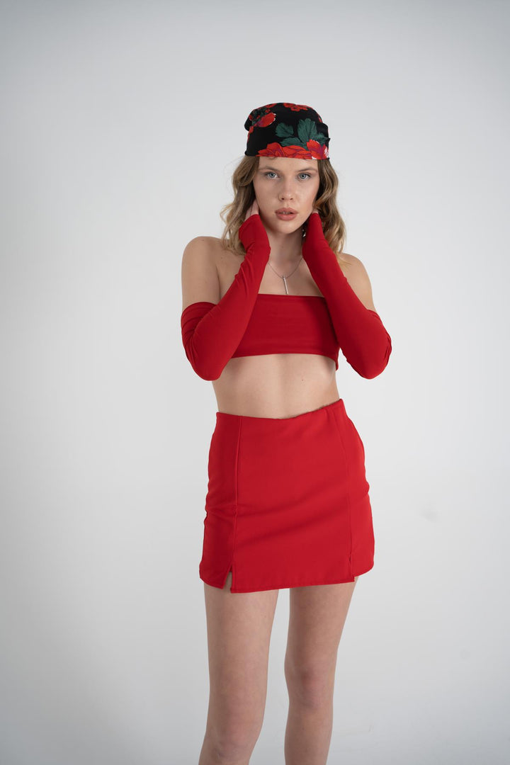 HLLY Women Wren Shorts Skirt Red - Alcantarilla