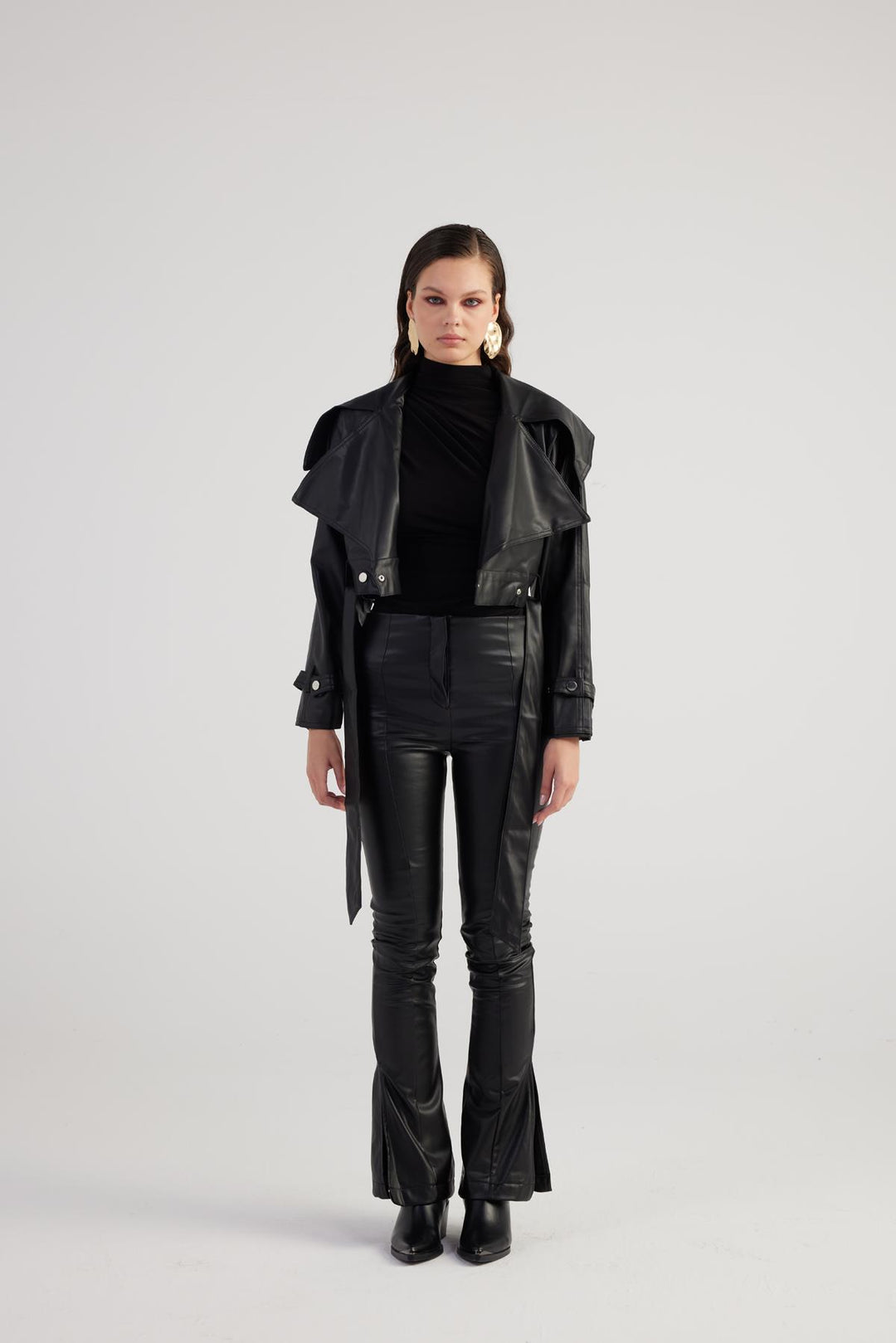 HLLY Women Neeko Leather Pants Black - Segovia