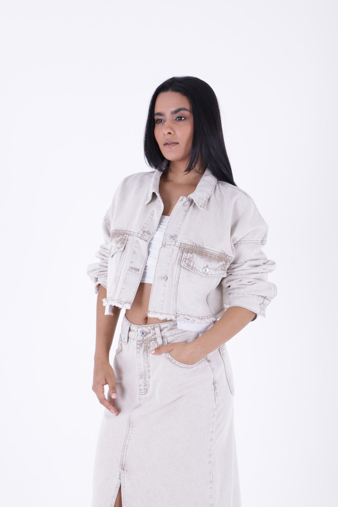 XLJ Denim Short Jacket with Revealed Pocket Liners Mixed - Boynton Beach