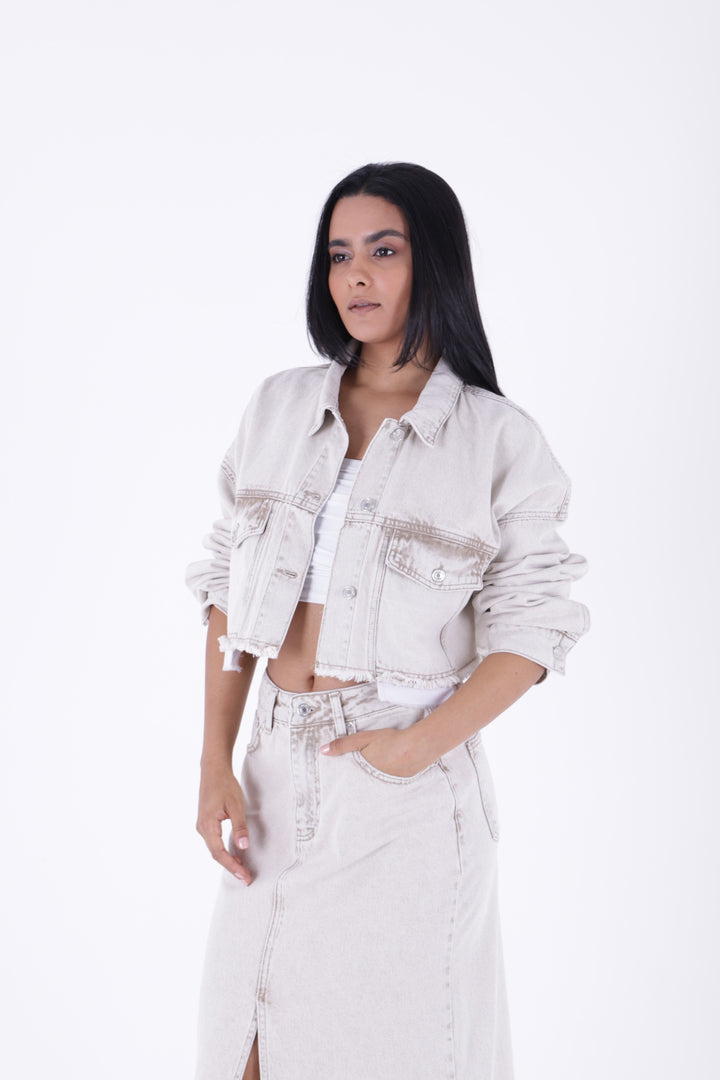 XLJ Denim Short Jacket with Revealed Pocket Liners Mixed - Boynton Beach