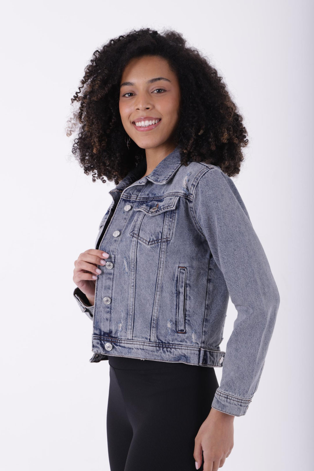 XLJ Short Denim Jacket Mixed - Palm Harbor