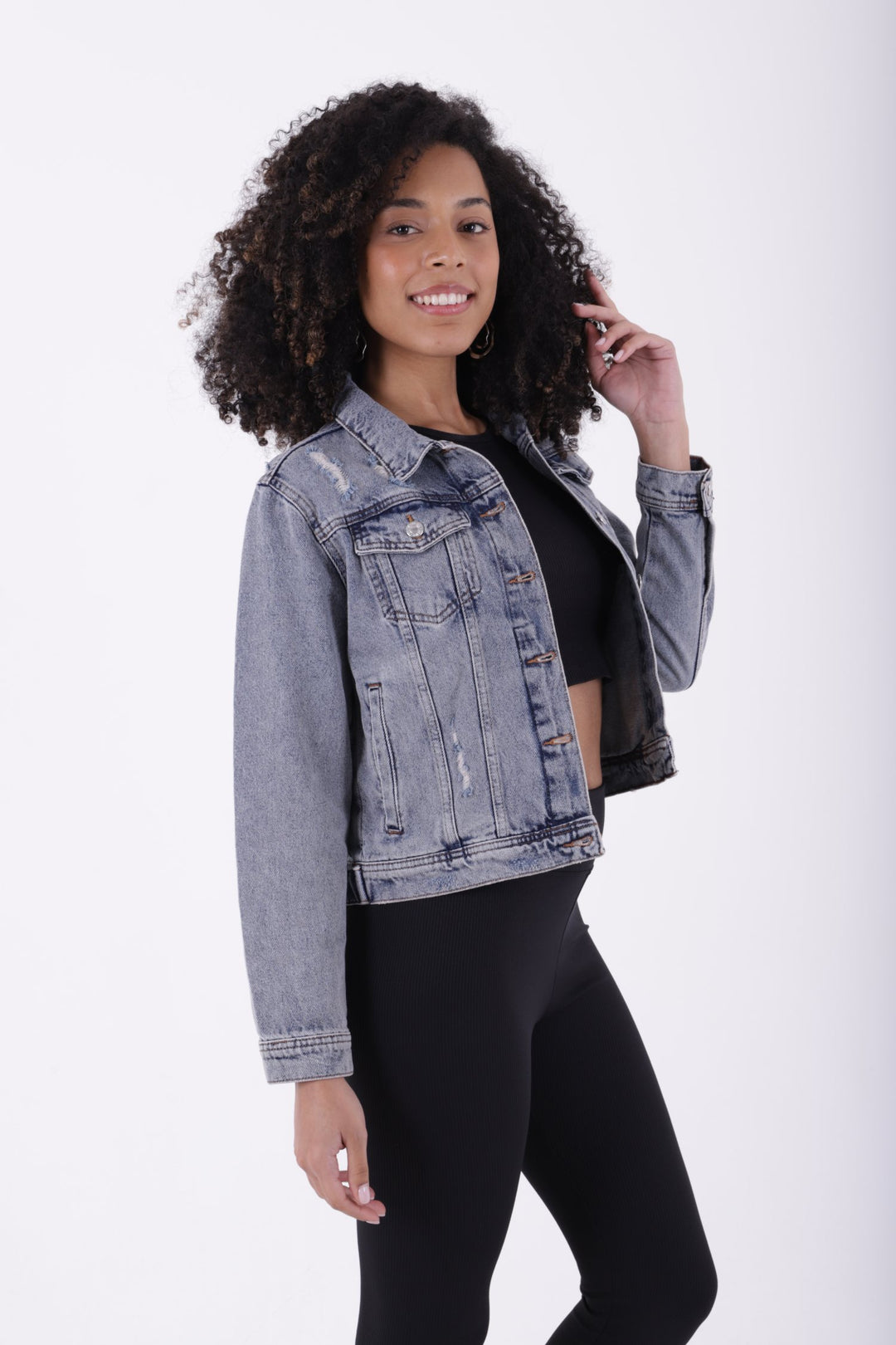 XLJ Short Denim Jacket Mixed - Palm Harbor