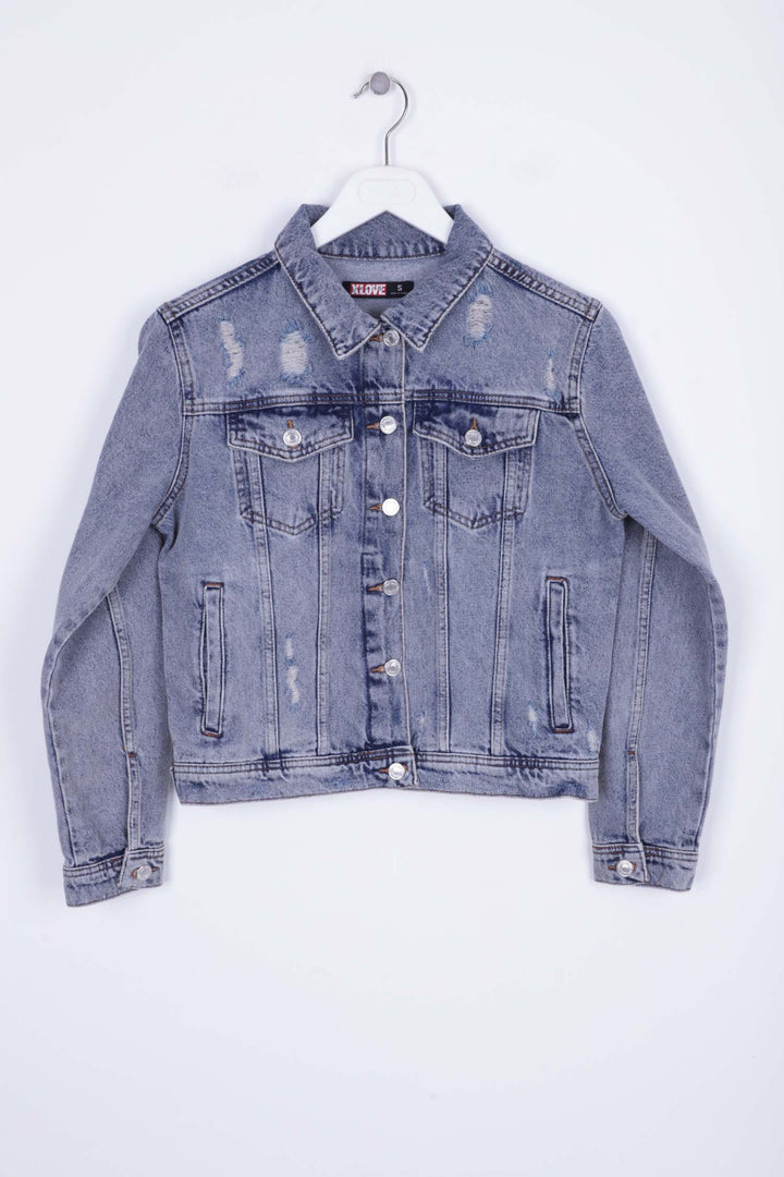 XLJ Short Denim Jacket Mixed - Palm Harbor