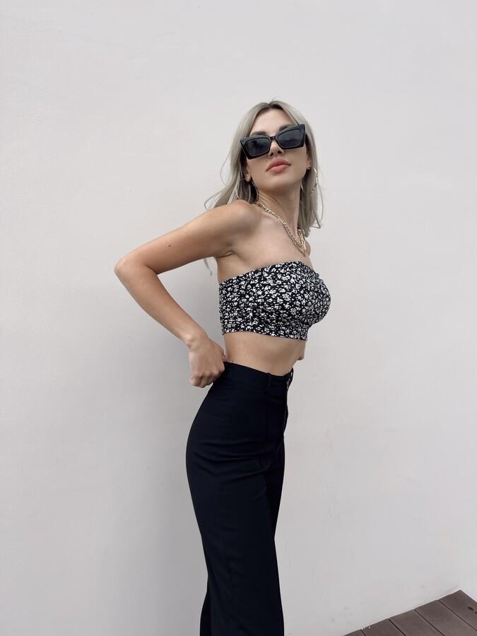 HLLY Women Touch Black Blouse - Slidell