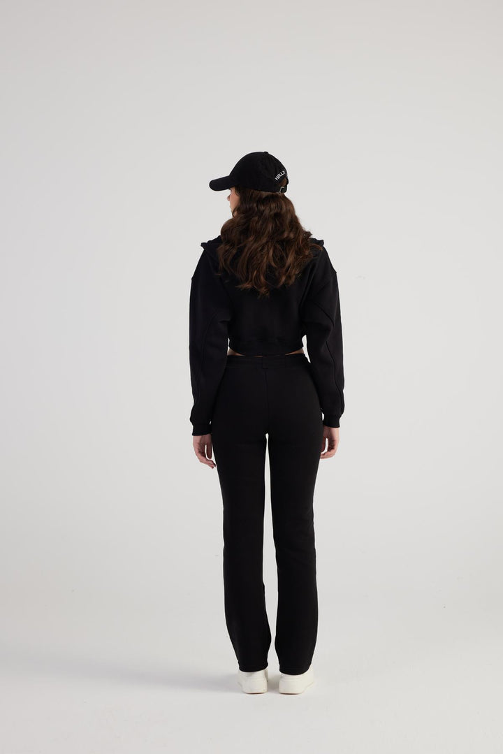 HLLY Women Mixed Sweatshirt Black - Regina