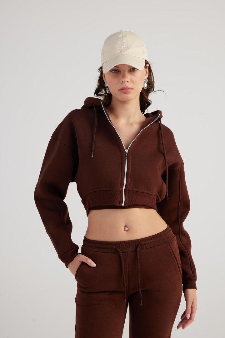 HLLY Women Mixed Sweatshirt Brown - Sheboygan