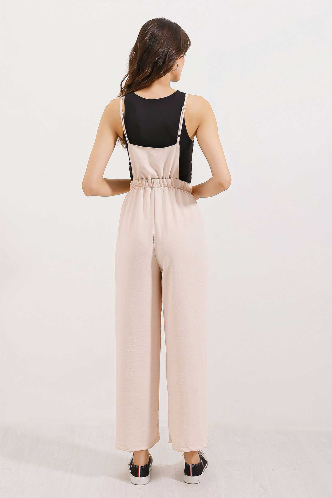 BGD Women Hanging Gardener Overalls - Beige - Avondale