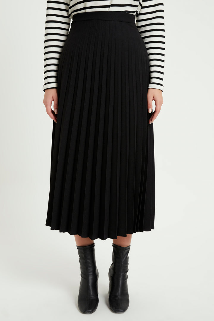 ZRF Women Pleated Basic Skirt - Black - Antwerp