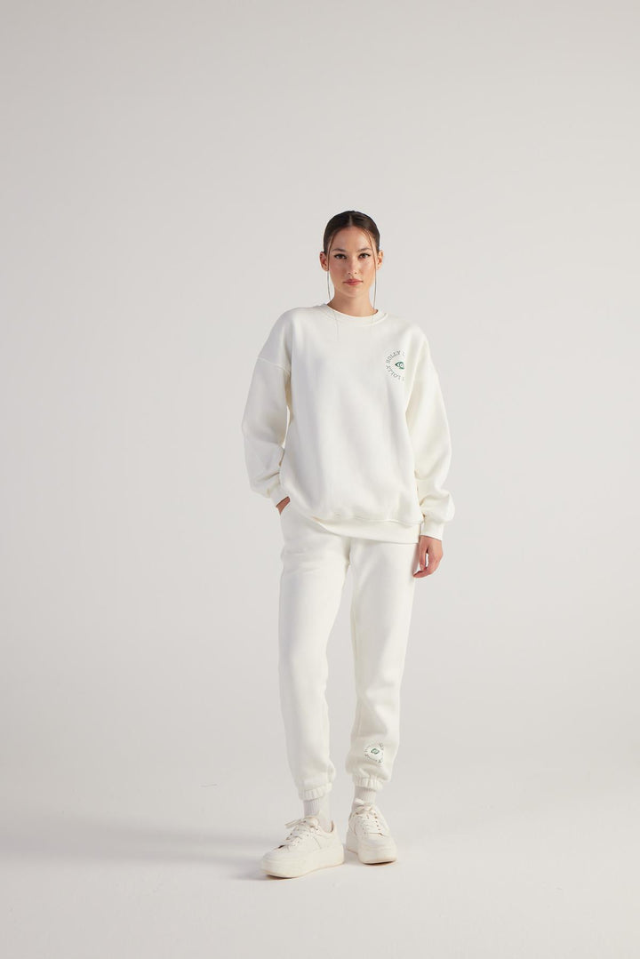HLLY Women Fine Sweatpants Cream - Providence