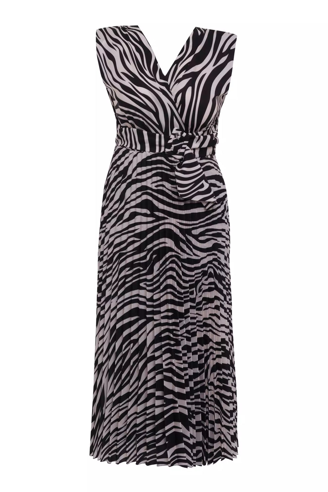 FRV Printed plus size crepe sleeveless mini dress - Lousada