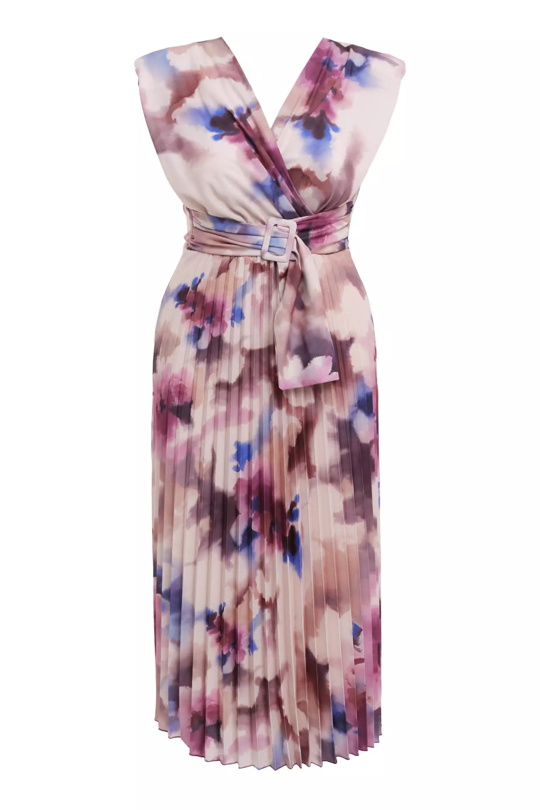 FRV Printed plus size crepe sleeveless mini dress - Saint-Malo