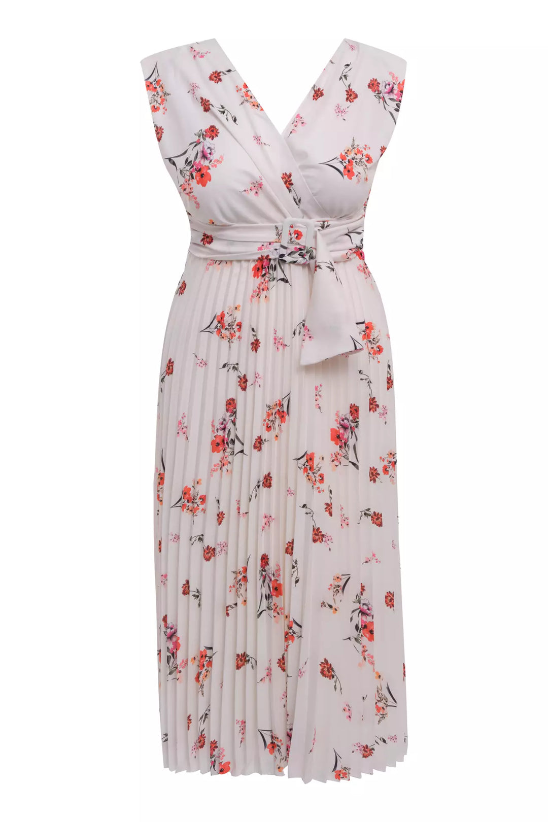 FRV Printed plus size crepe sleeveless mini dress - Pikesville