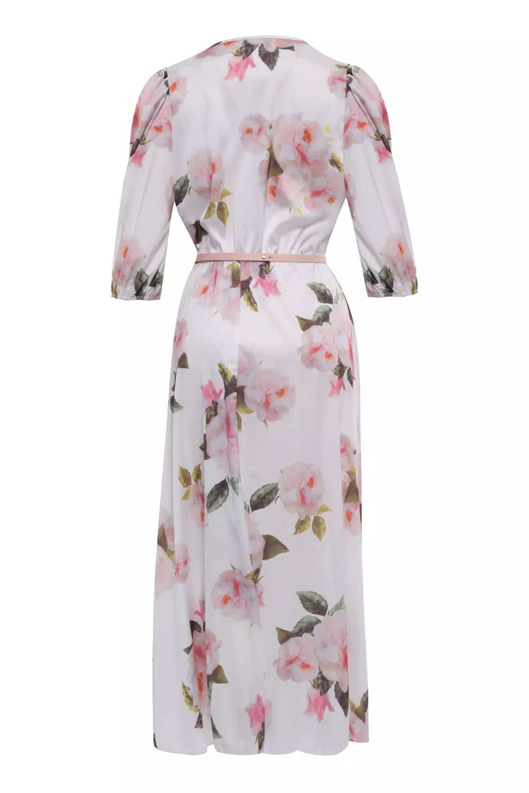 FRV Printed satin short sleeve midi dress - Middletown