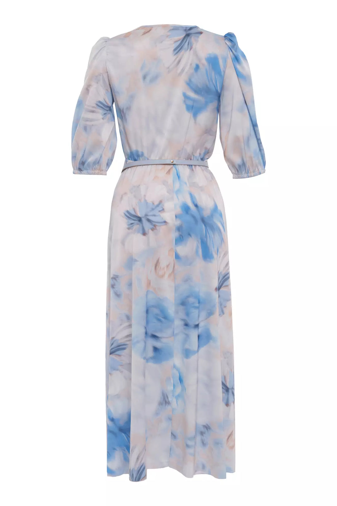 FRV Printed satin short sleeve midi dress - Allentown