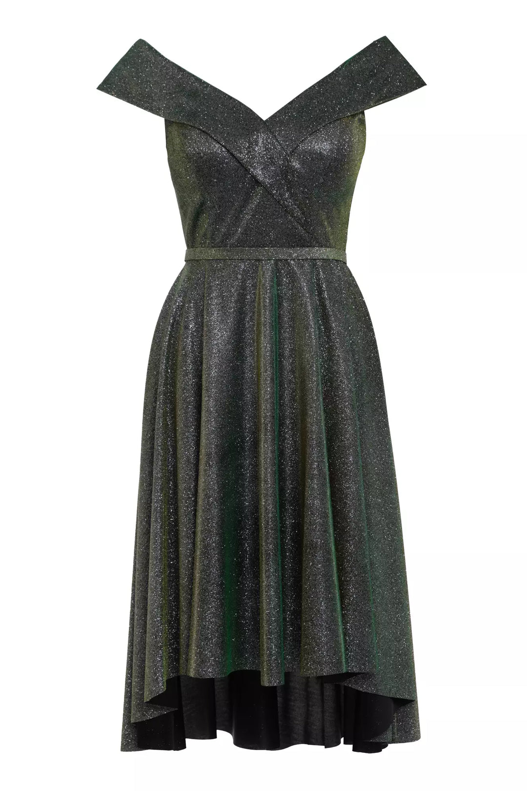 FRV Green glare sleeveless midi dress - Konotop