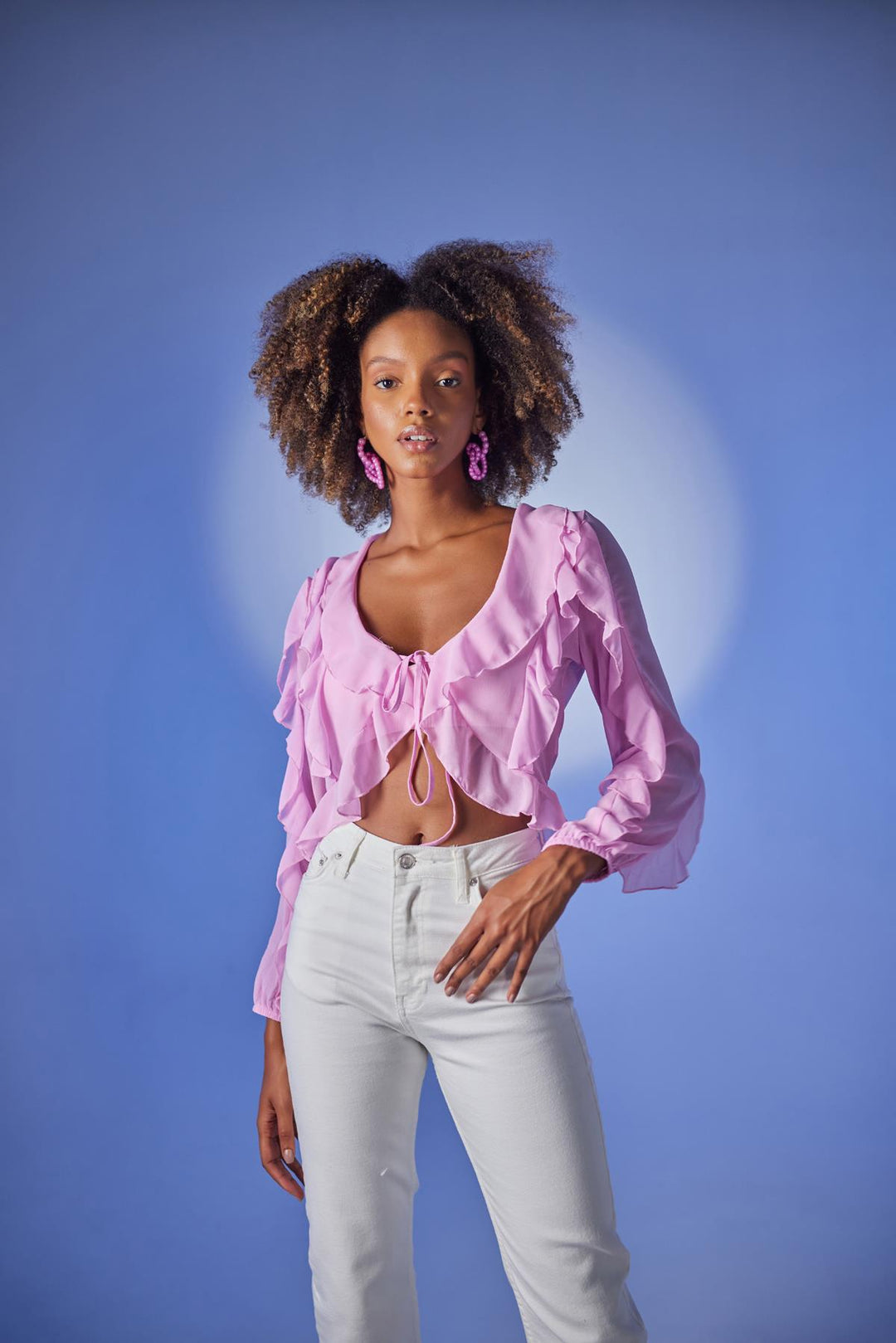 HLLY Women Elsa Blouse Pink - McMinnville